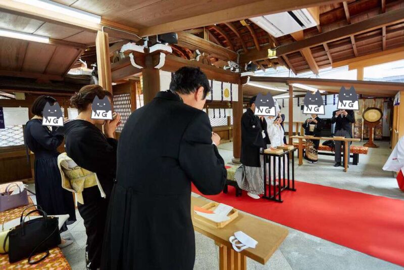 神前結婚式 三々九度