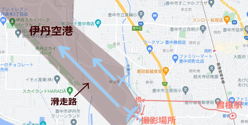 千里川土手地図